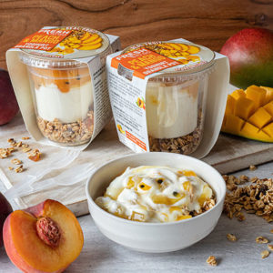 Breakfast – Peach & Mango Yoghurt Granola Pot (6 pack)